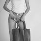 PETRA Leather Top Handle Bag - Blue