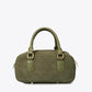 TIANNA Leather Top Handle Bag - Olive