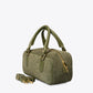TIANNA Leather Top Handle Bag - Olive