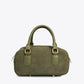 TIANNA Leather Top Handle Bag - Olive