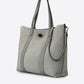 MYRA Leather Tote Bag - Grey