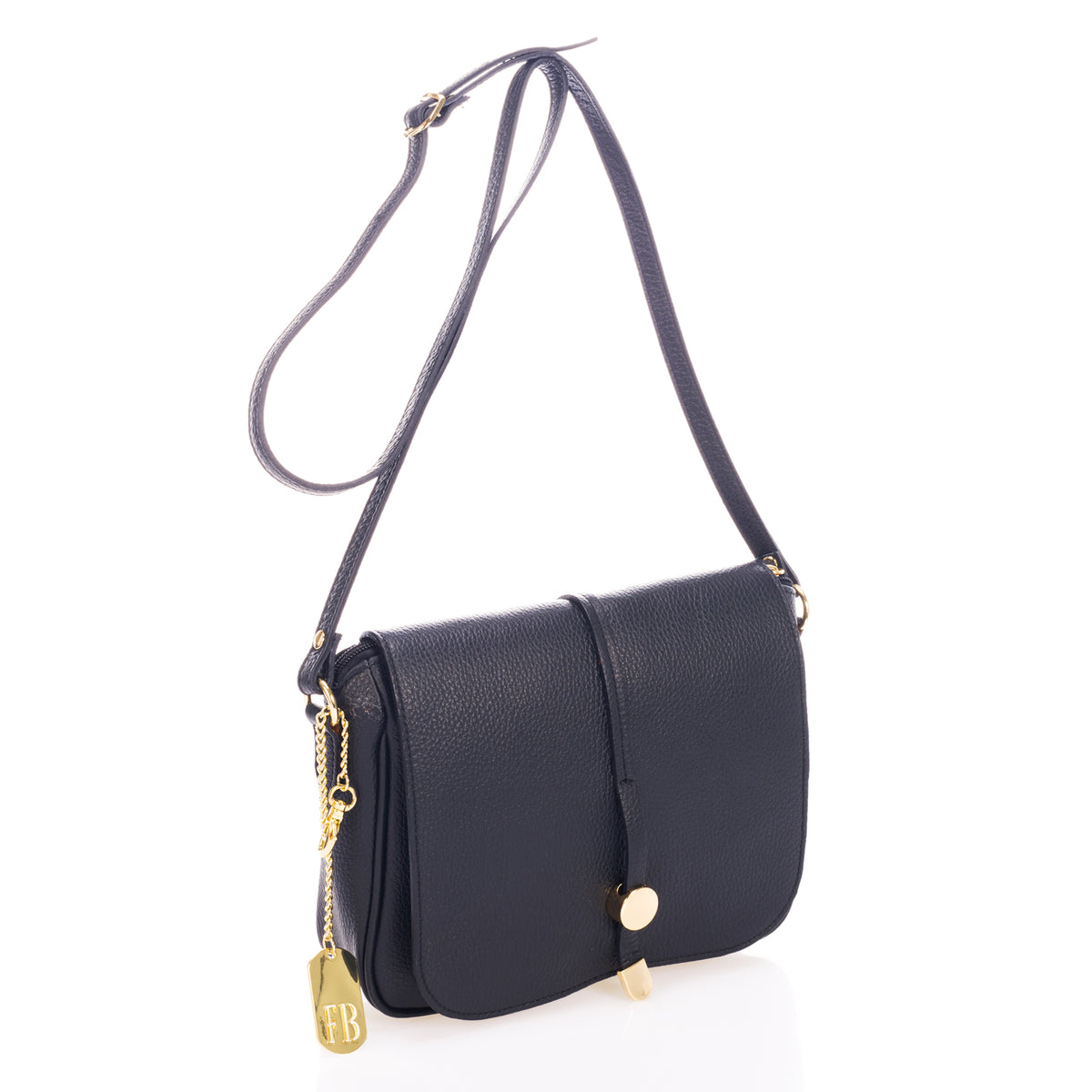 IRMA Leather Crossbody Bag - Black