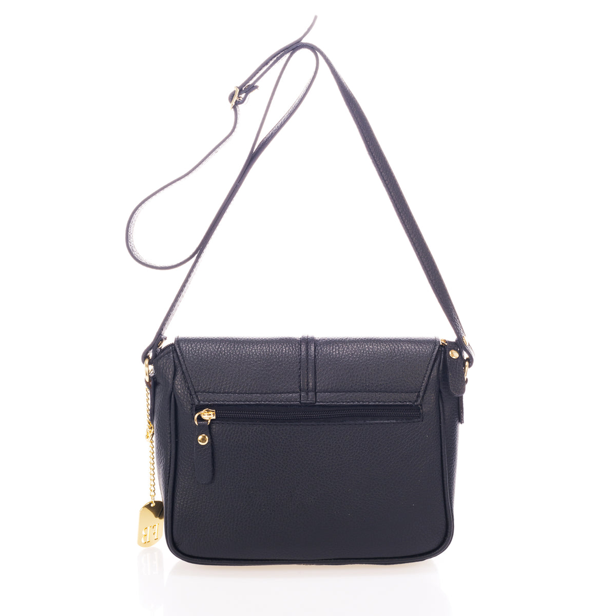 IRMA Leather Crossbody Bag - Black