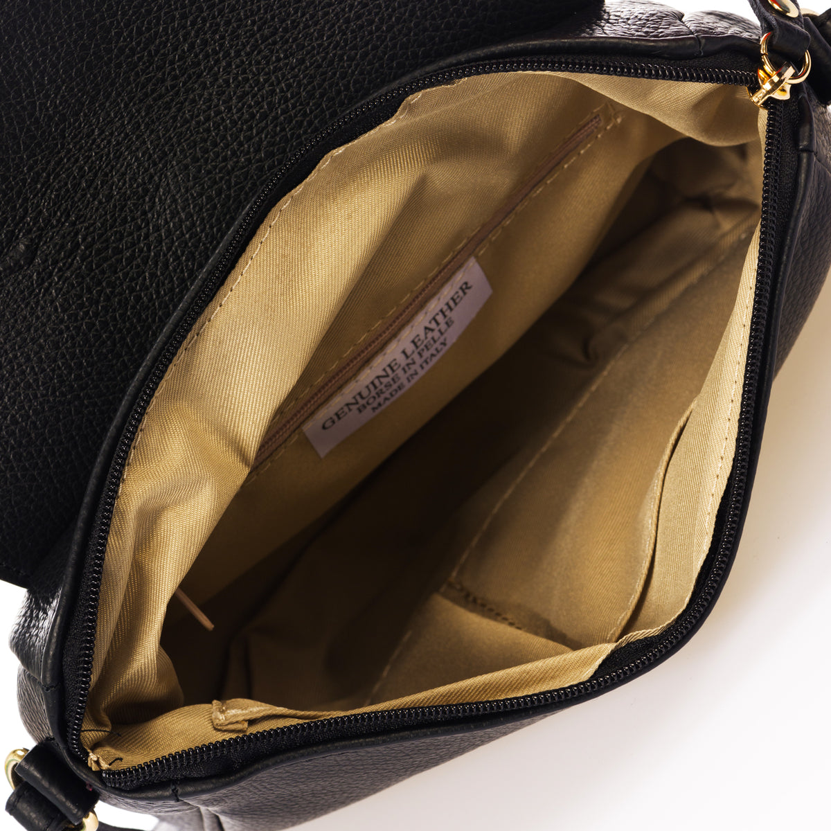 IRMA Leather Crossbody Bag - Black