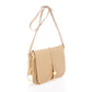 IRMA Leather Crossbody Bag - Taupe
