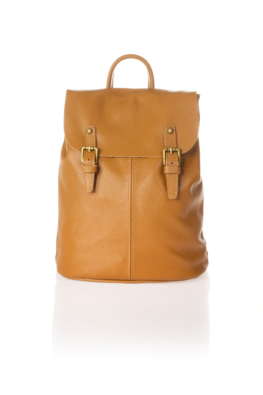 JUDITH Leather Backpack - Cuoio