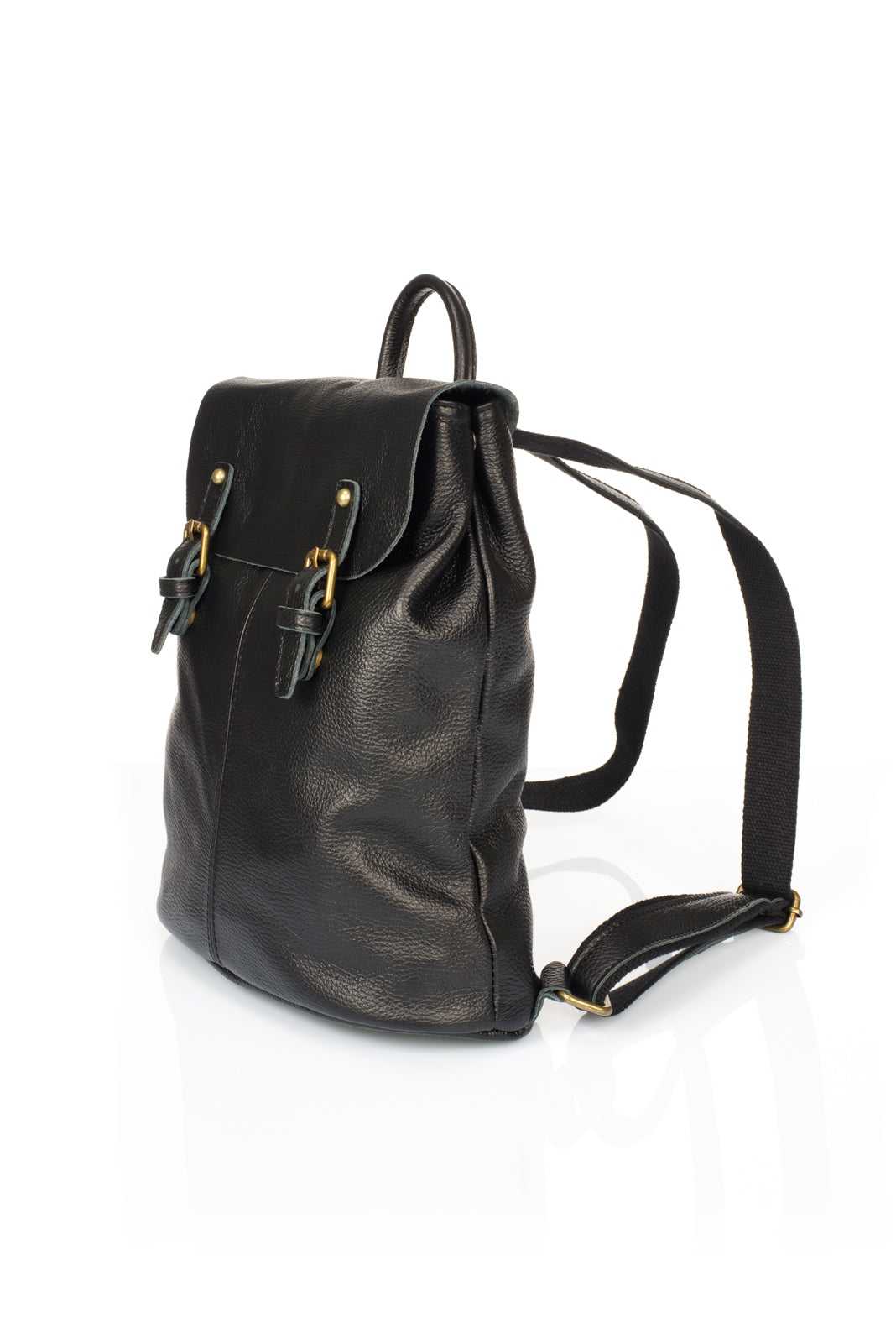 JUDITH Leather Backpack - Nero