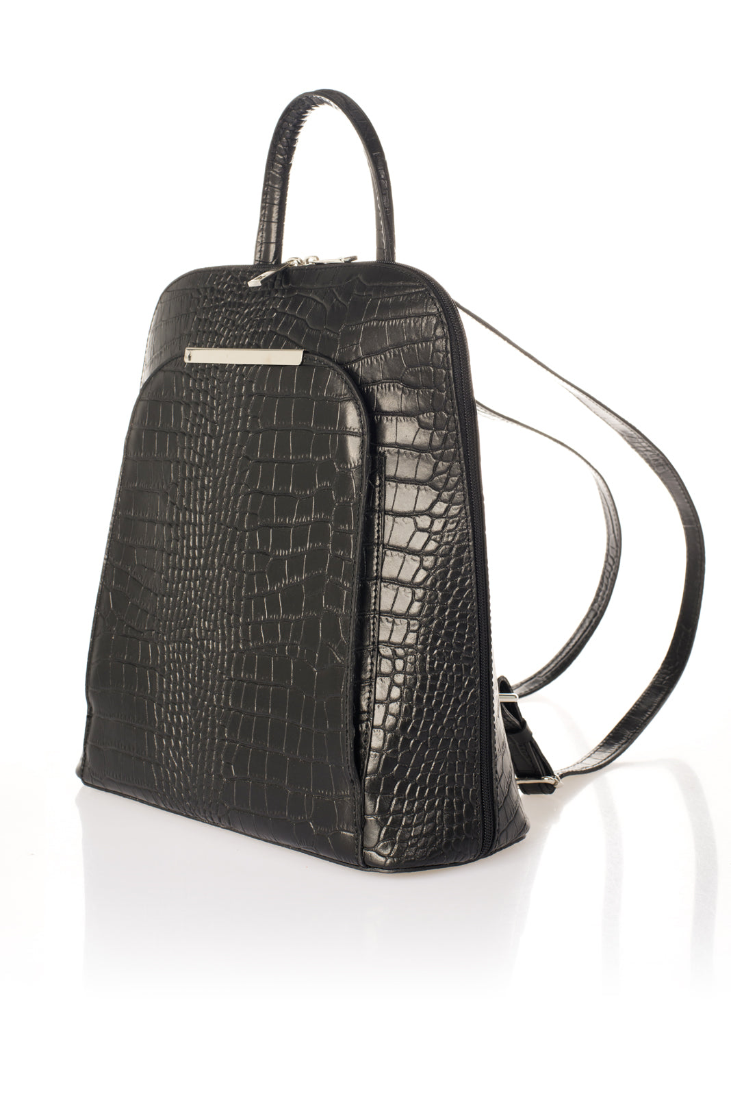 KERSTIN Leather Backpack - Black