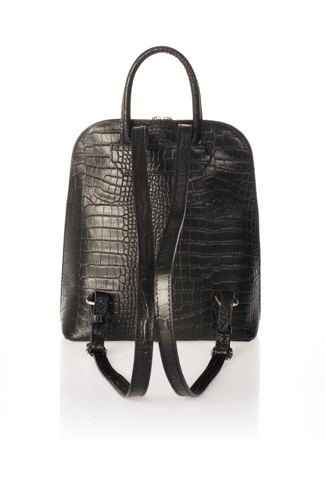 KERSTIN Leather Backpack - Black