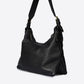 AMANDA Leather Top Handle Bag - Black