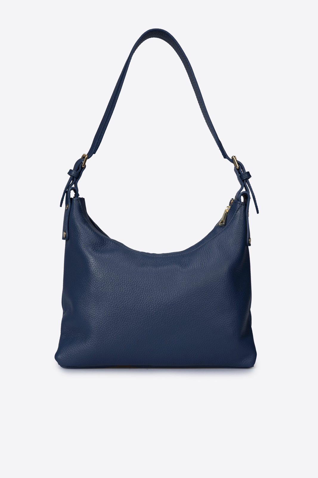 AMANDA Leather Top Handle Bag - Blue