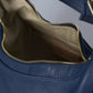 AMANDA Leather Top Handle Bag - Blue