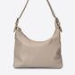 AMANDA Leather Top Handle Bag - Taupe