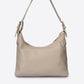 AMANDA Leather Top Handle Bag - Taupe