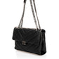 DENISE Leather Crossbody Bag - Black