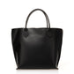 ELLYA Leather Top Handle Bag - Black