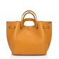 ALICE Leather Top Handle Bag - Cognac