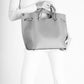 ALICE Leather Top Handle Bag - Cognac