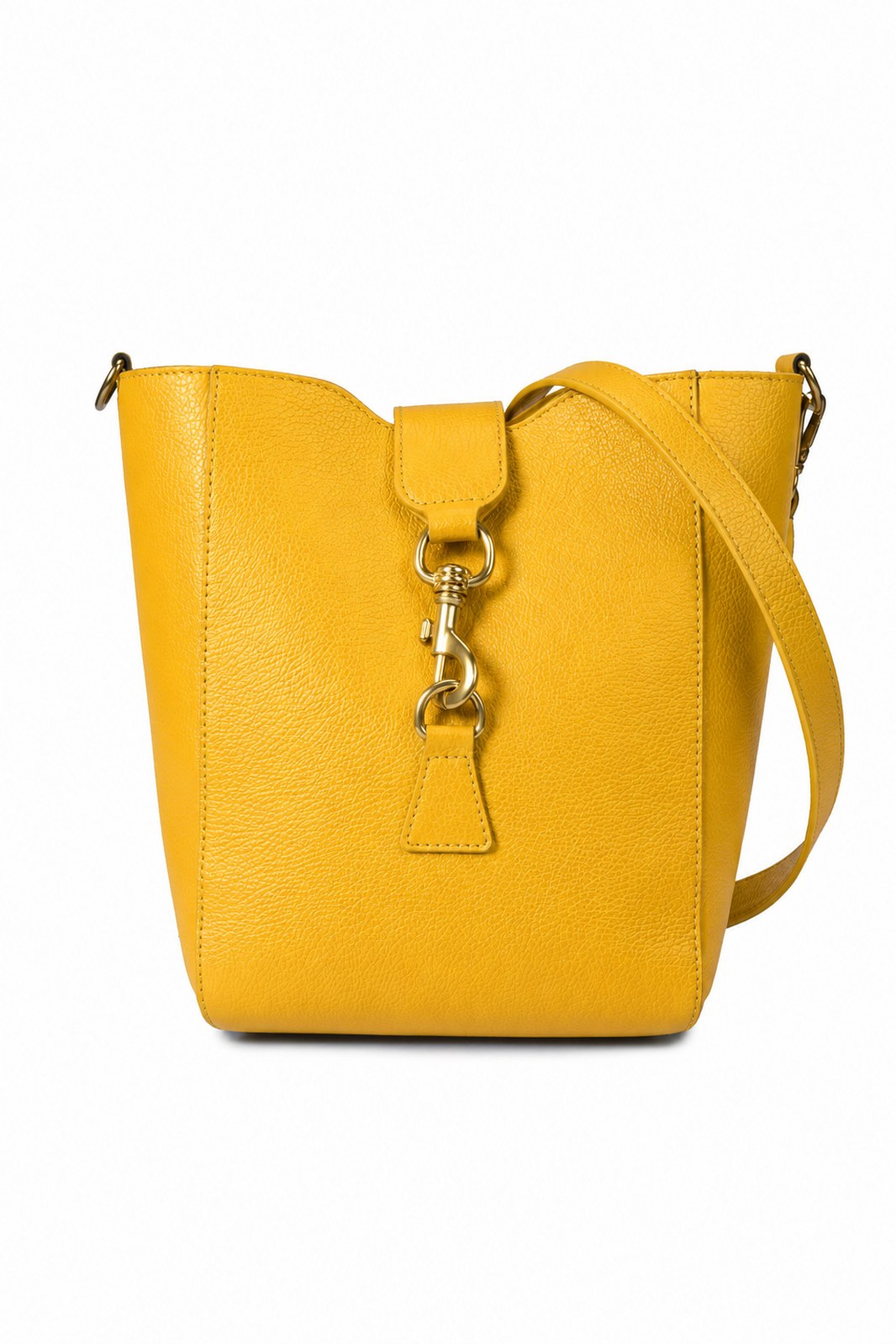 REINA Leather Crossbody Bag - Golden