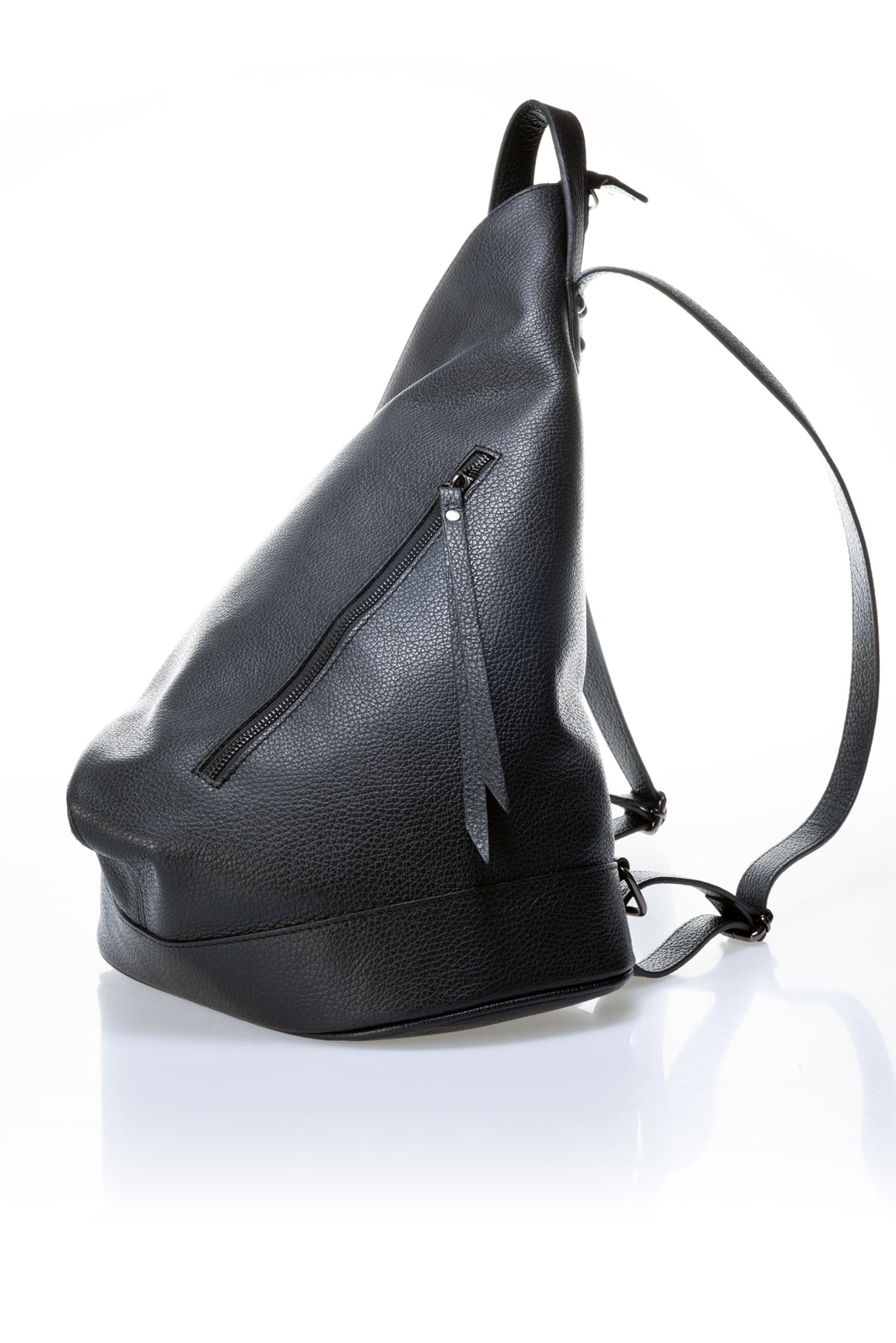 NEDA Leather Backpack - Black