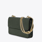 CALLIE Leather Crossbody Bag - Green