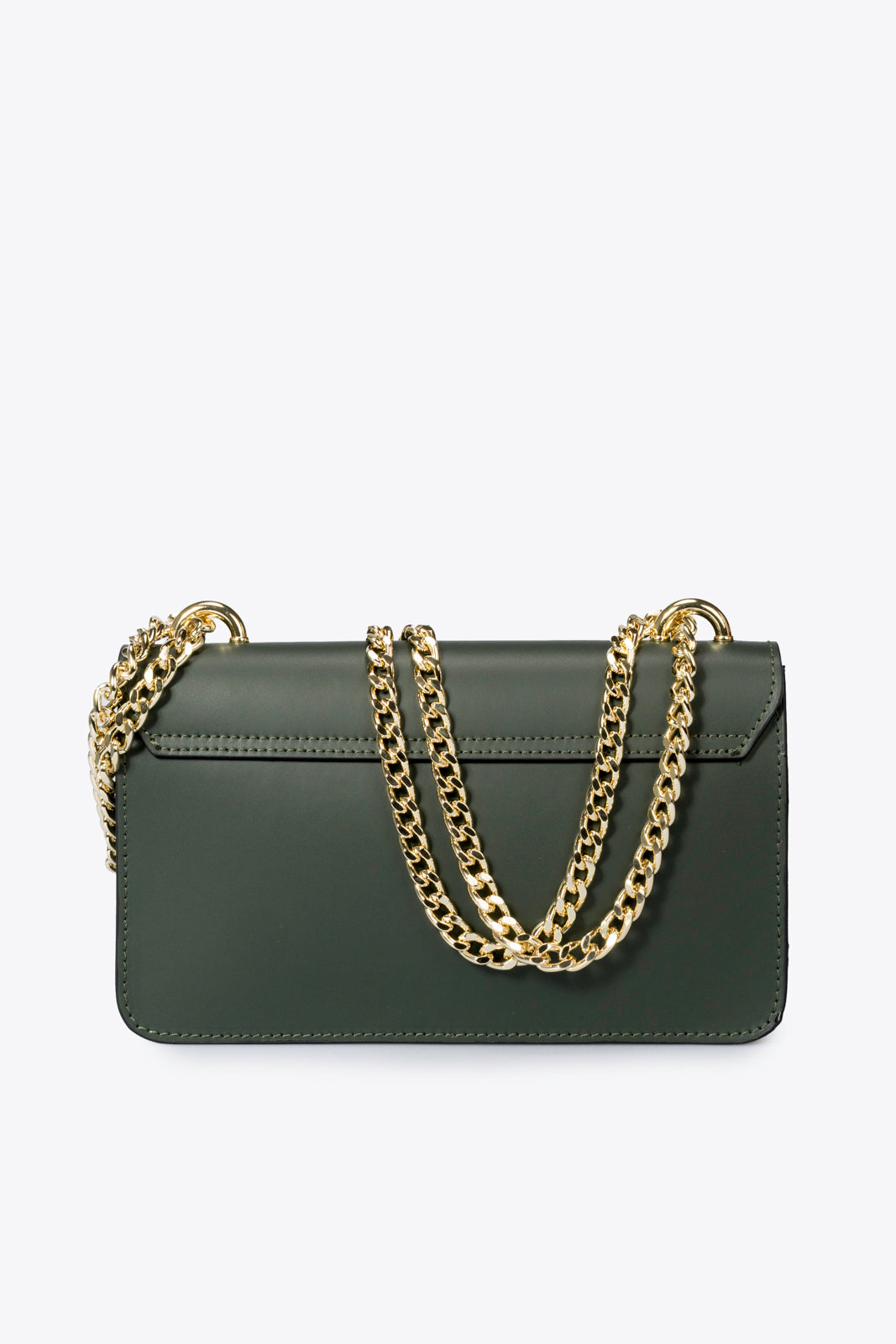 CALLIE Leather Crossbody Bag - Green