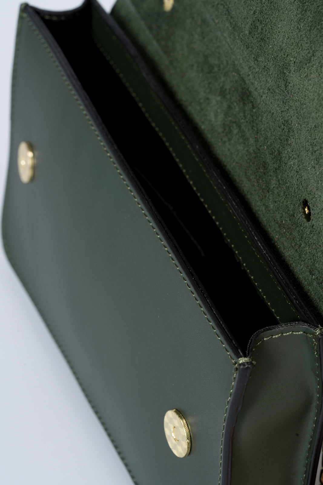 CALLIE Leather Crossbody Bag - Green