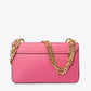 CALLIE Leather Crossbody Bag - Pink