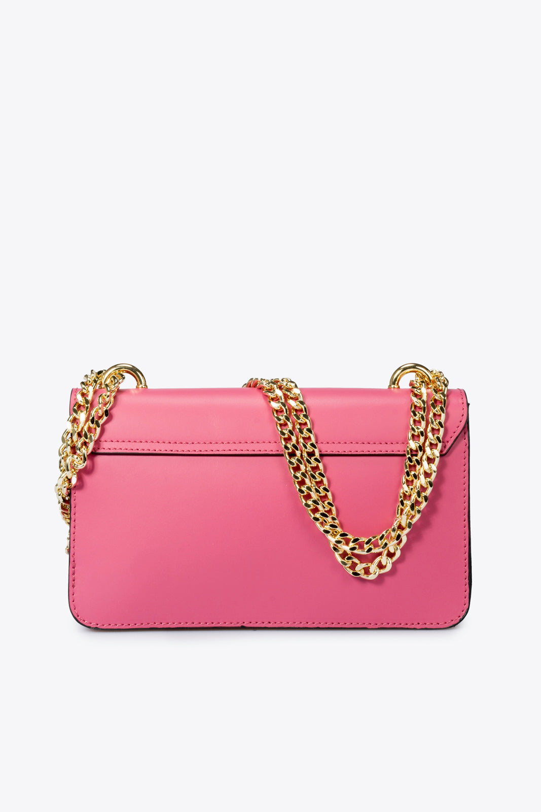 CALLIE Leather Crossbody Bag - Pink