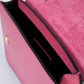 CALLIE Leather Crossbody Bag - Pink
