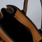 LIESEL Leather Top Handle Bag - Cognac