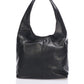 CARLOTTA Leather Shoulder Bag - Black
