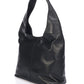 CARLOTTA Leather Shoulder Bag - Black