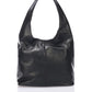 CARLOTTA Leather Shoulder Bag - Black