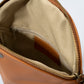 AGATHA Leather Crossbody Bag - Cuoio
