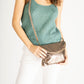 AGATHA Leather Crossbody Bag - Metal-Gun