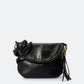 AGATHA Leather Crossbody Bag - Nero