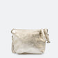 AGATHA Leather Crossbody Bag - Platino