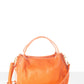 MAYA Leather Top Handle Bag - Zafferano