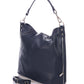 NAOMI Leather Shoulder Bag - Blue