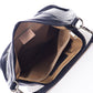 NAOMI Leather Shoulder Bag - Blue