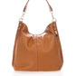 NAOMI Leather Shoulder Bag - Cognac