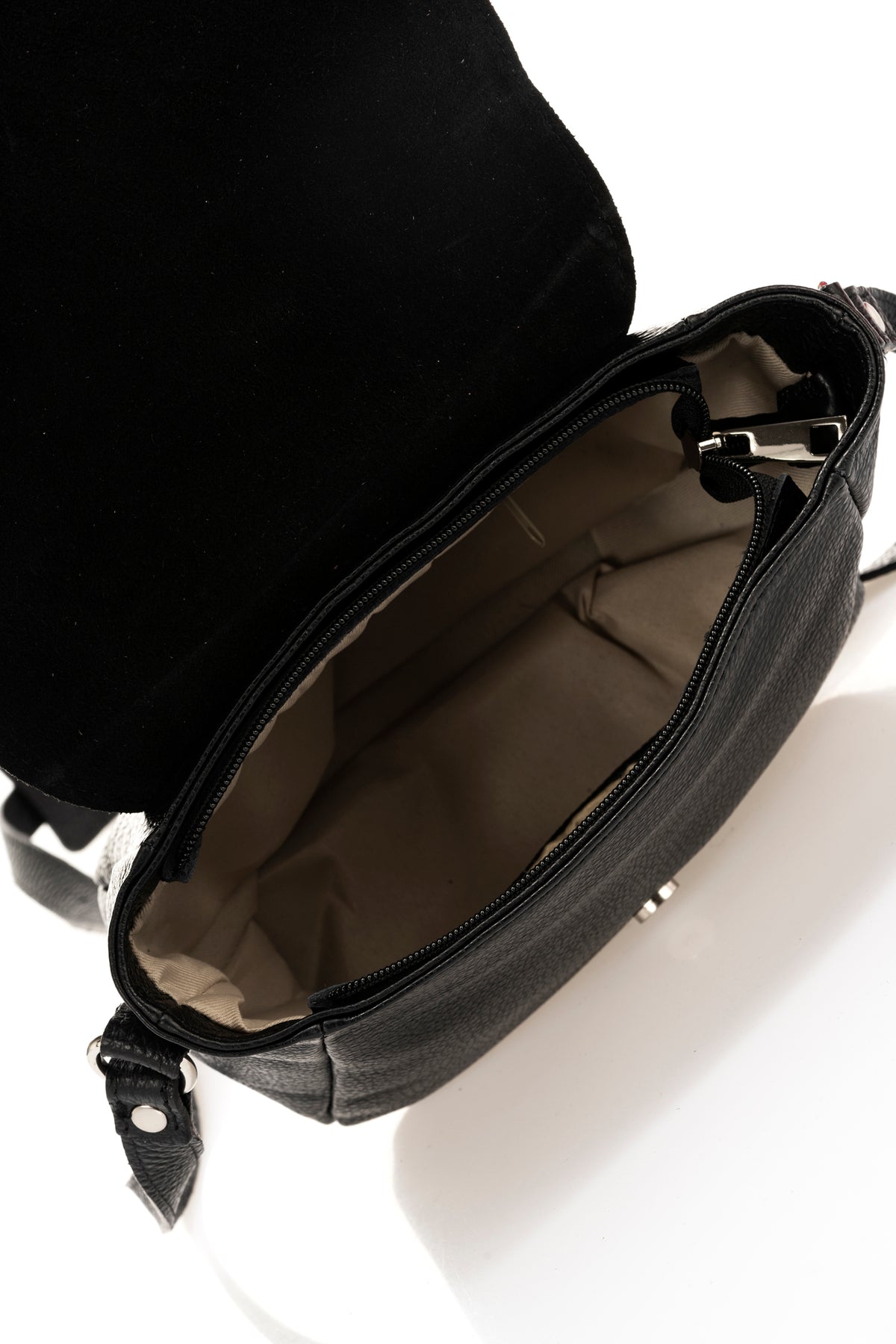 ALTEA Leather Shoulder Bag - Black