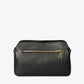 HILDA Leather Crossbody Bag - Black
