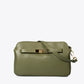HILDA Leather Crossbody Bag - Olive