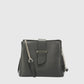 ZOE Leather Crossbody Bag - Black