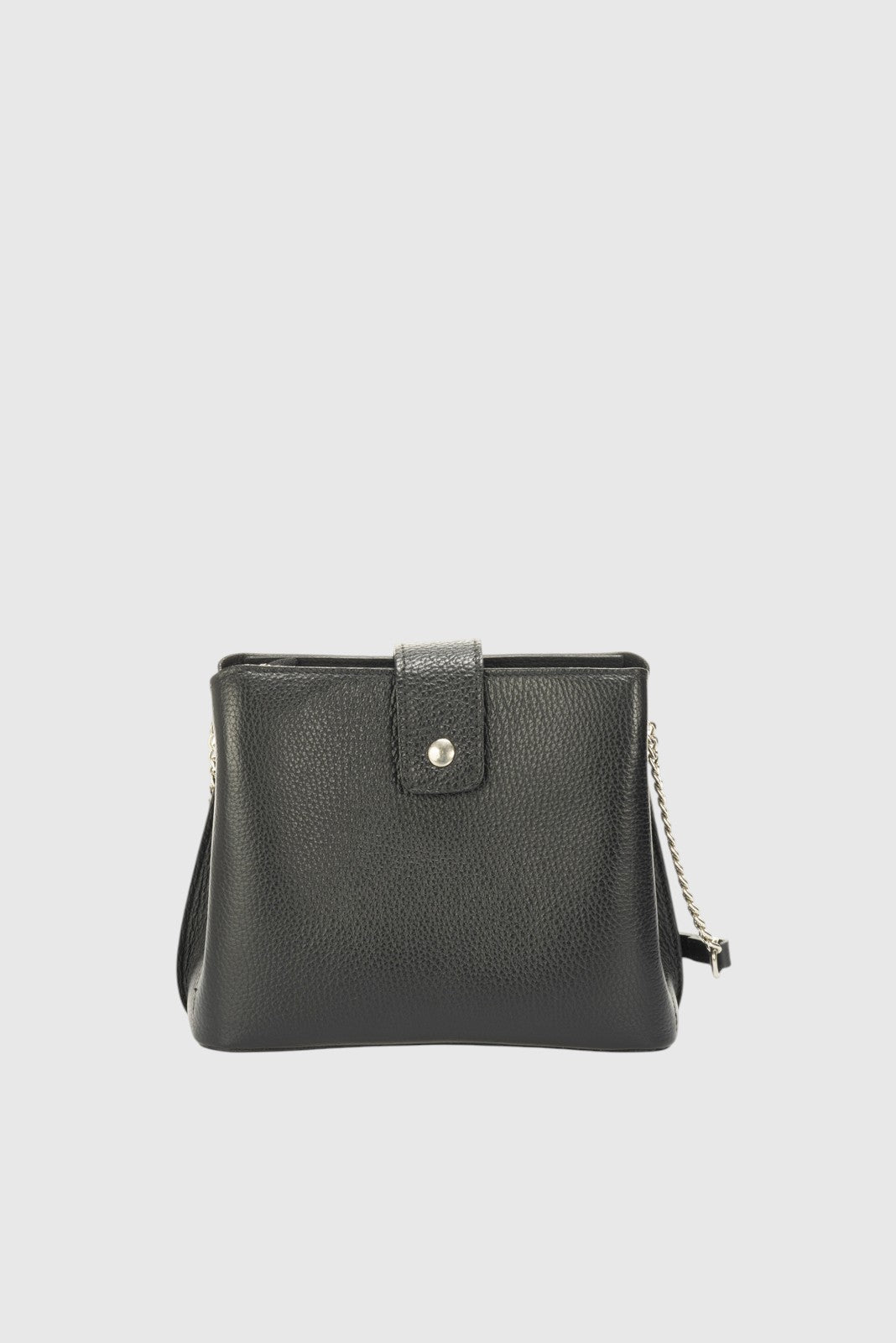 ZOE Leather Crossbody Bag - Black