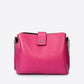 ZOE Leather Crossbody Bag - Fuxia