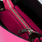ZOE Leather Crossbody Bag - Fuxia