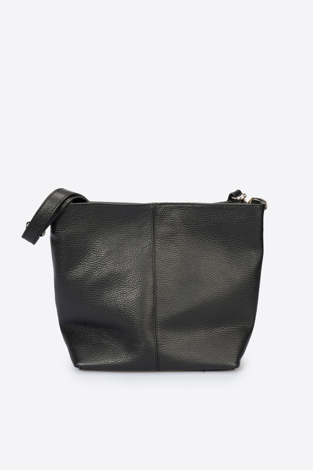 CORINNE Leather Shoulder Bag - Black